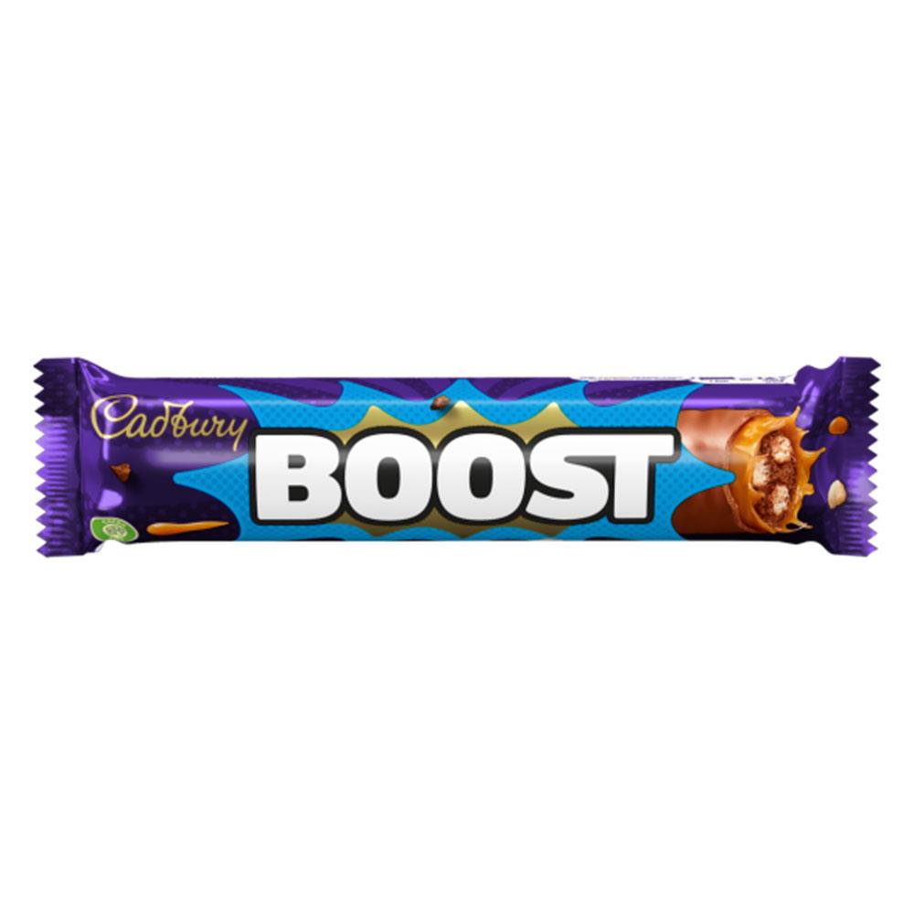 Cadbury Boost Bar 32 x 48g – Chocolate, Caramel & Biscuit Snack Bars