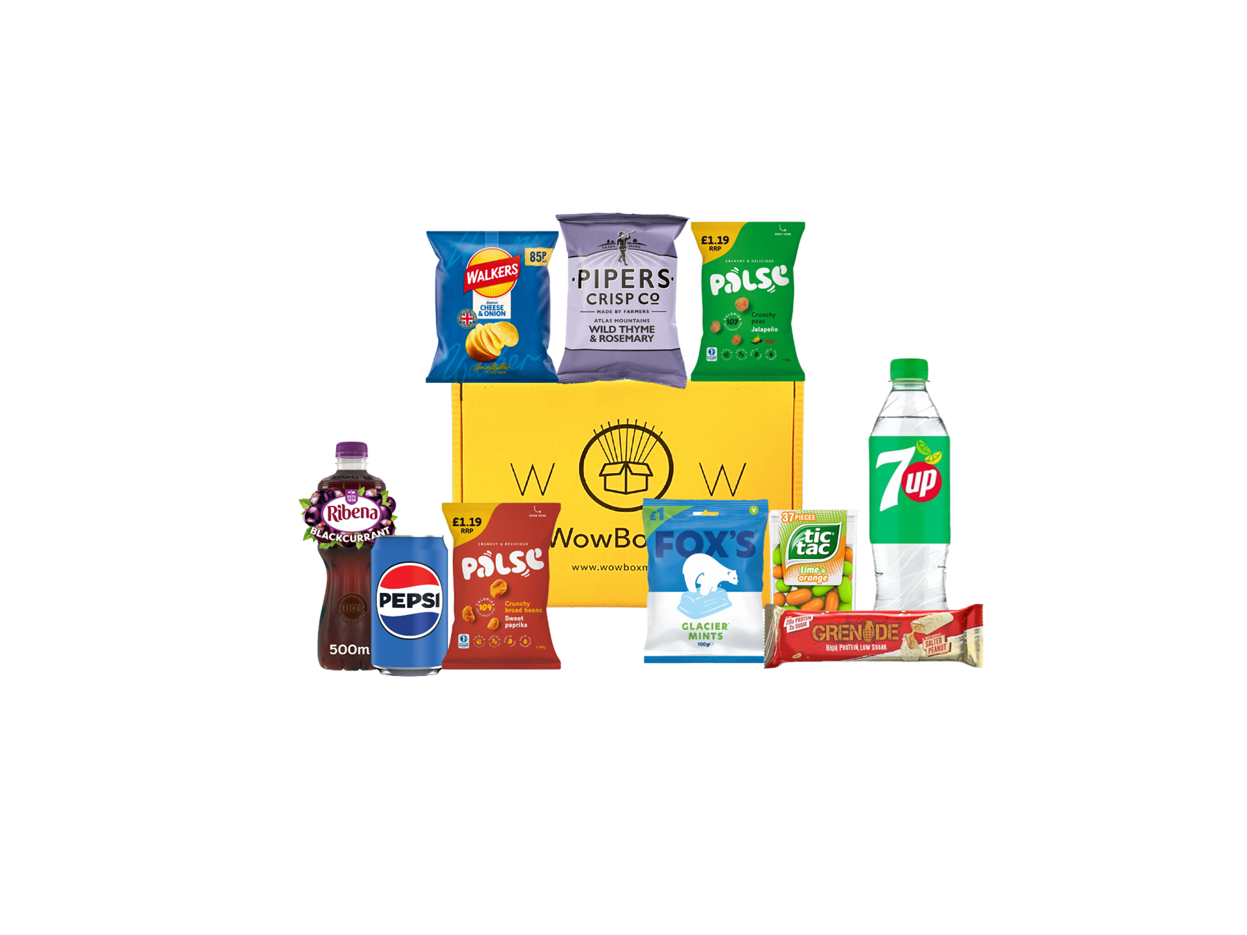 WowBoxMe Discovery Treats Drinks Snacks Box