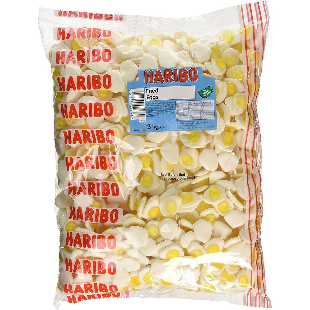 Haribo Giant Strawbs Sweets 4x 3Kg Bag Strawberry Flavour Chewy Candy Bulk Pack For Parties And Shar