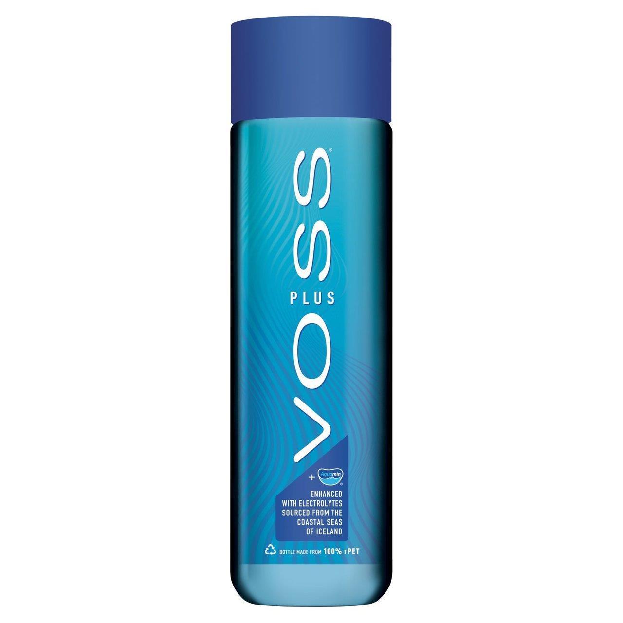 Voss PLUS VItamin Mineral Water 24 x 500ml - Premium Hydration Drinking Water
