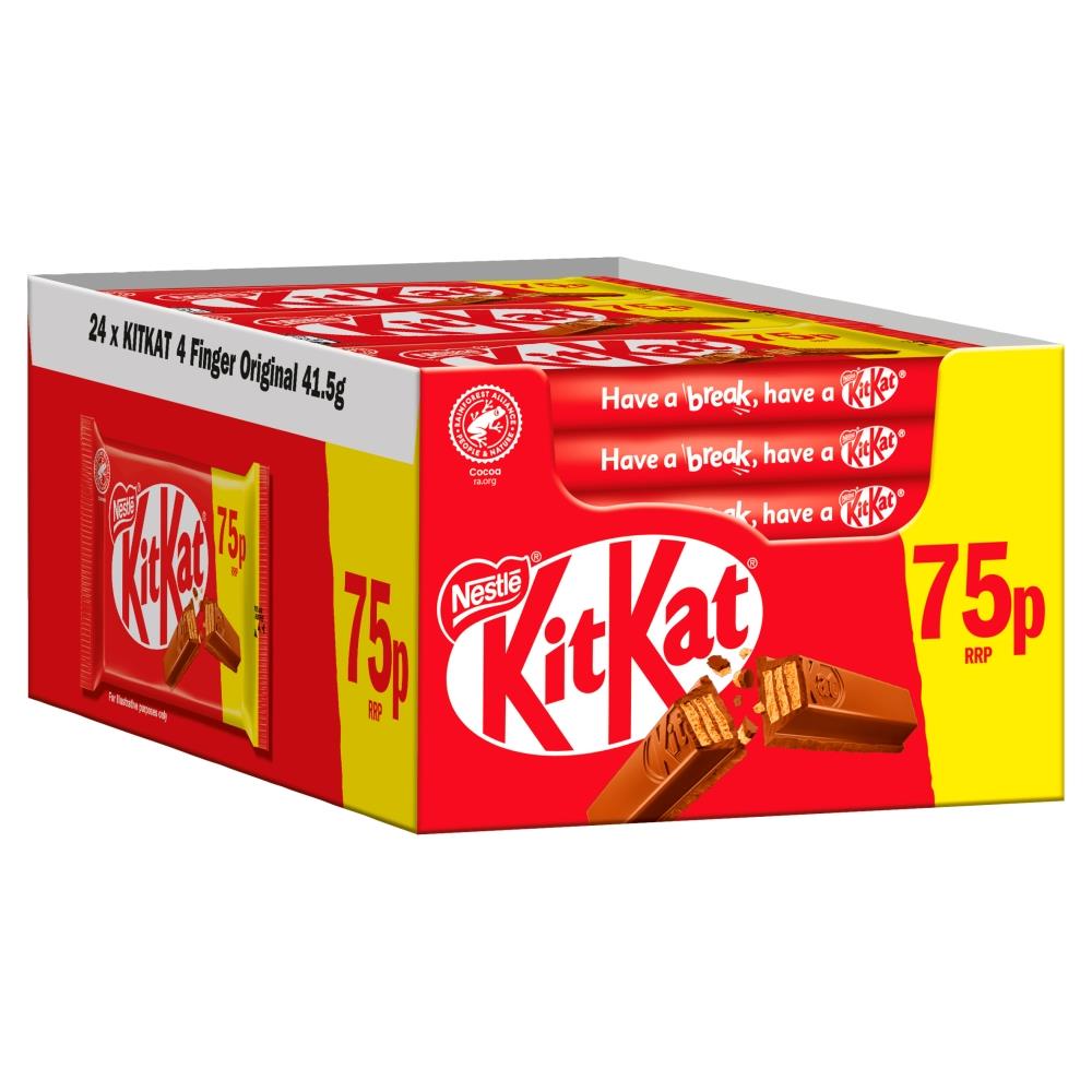 Kit Kat 4 Finger Original Milk Chocolate 24 x 41.5g Priced Pack