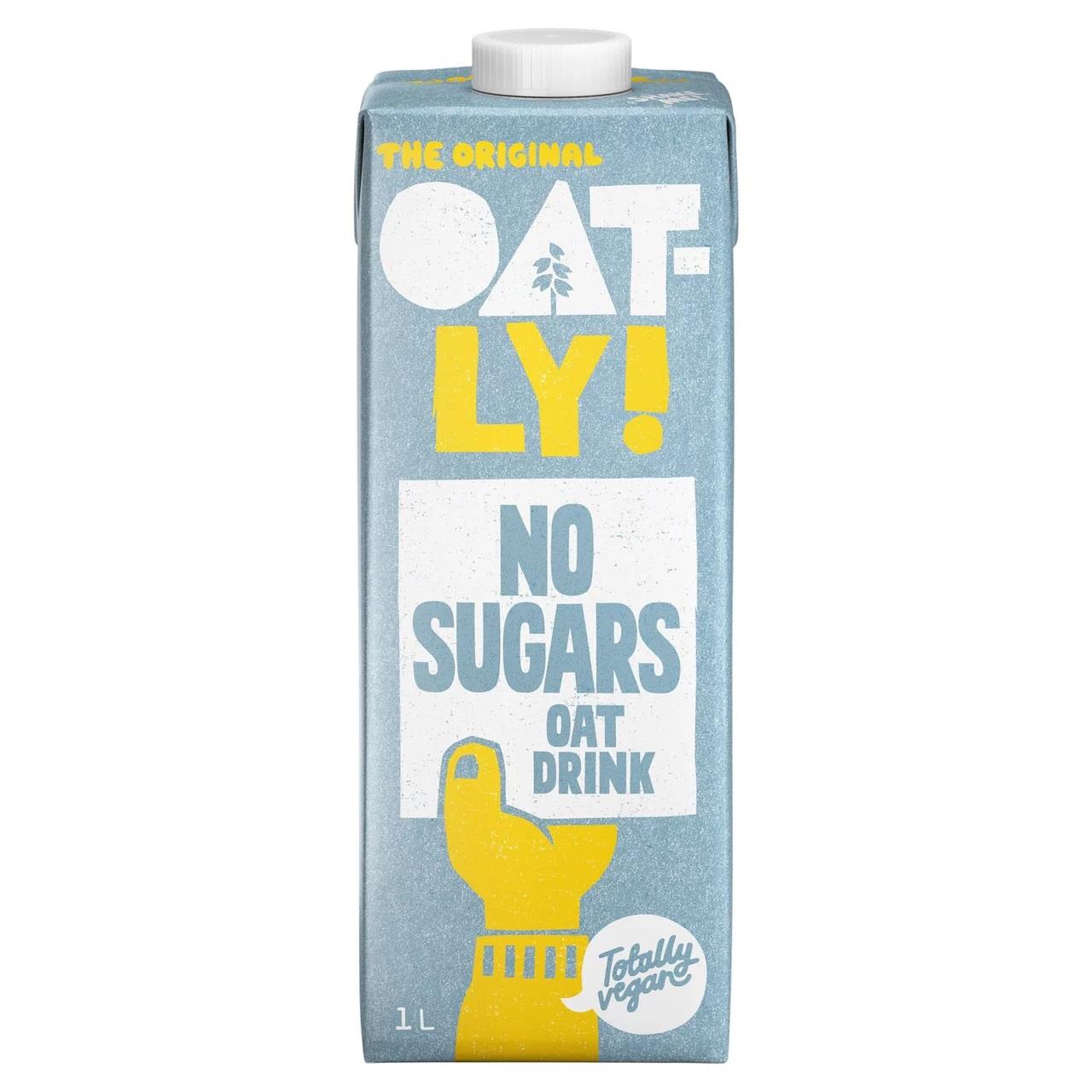 Oatly Oat Drink No Sugar 1L Pack Of 6 Dairy Free Plant Based Milk Alternative With Added Vitamins