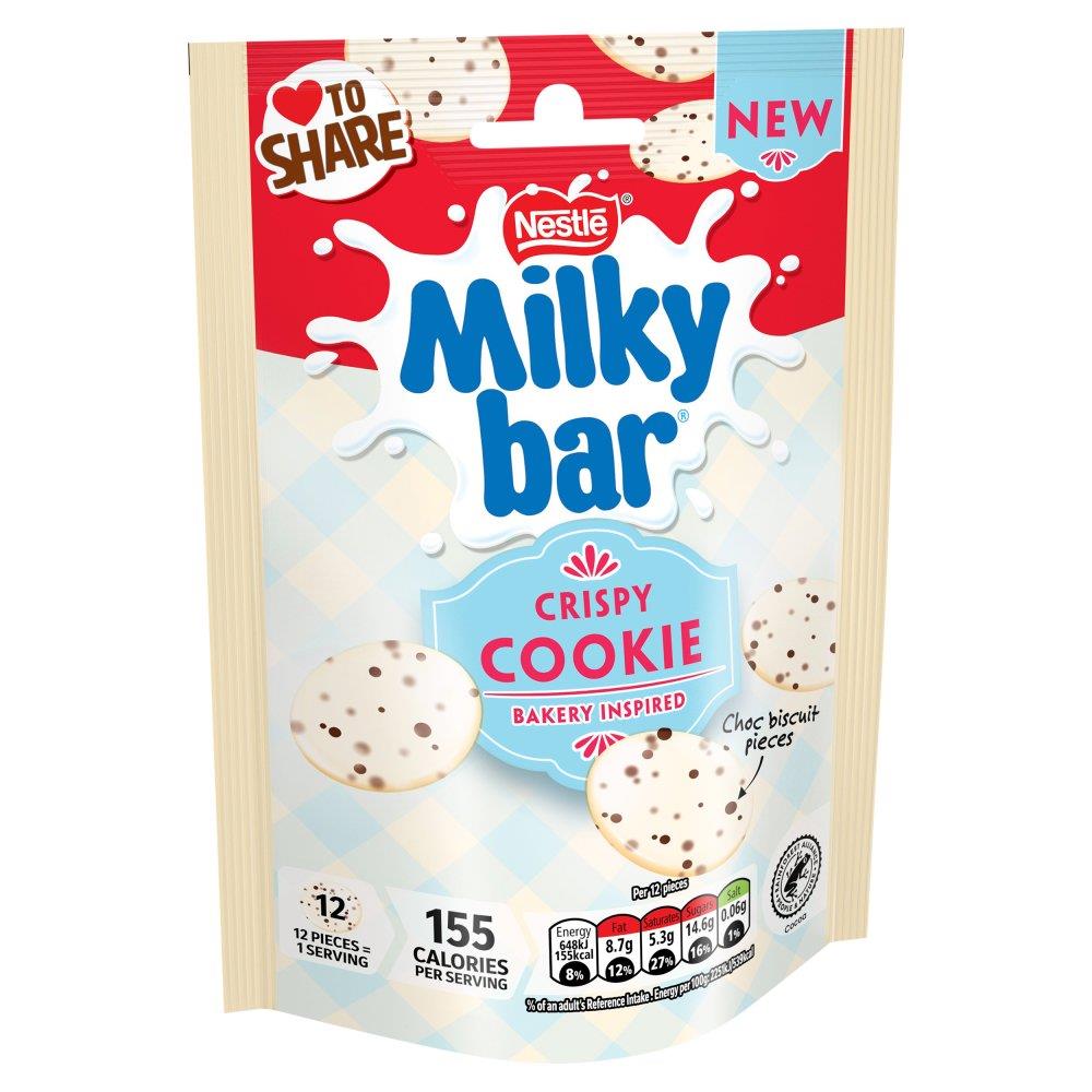 Milkybar Buttons Crispy Cookie Chocolates 11 x 86g Bags