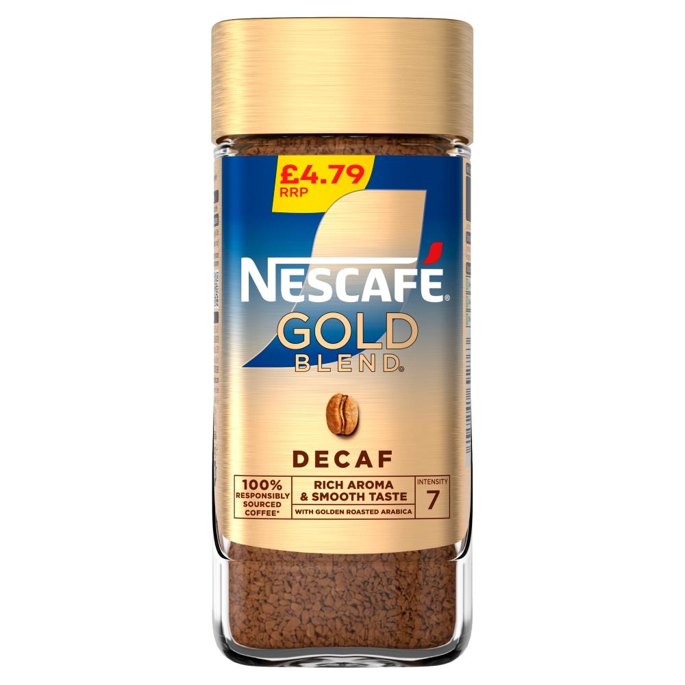 NESCAFE Gold Blend DECAF Coffee Jar 6 x 95g PMP – Bold & Full-flavoured Coffee