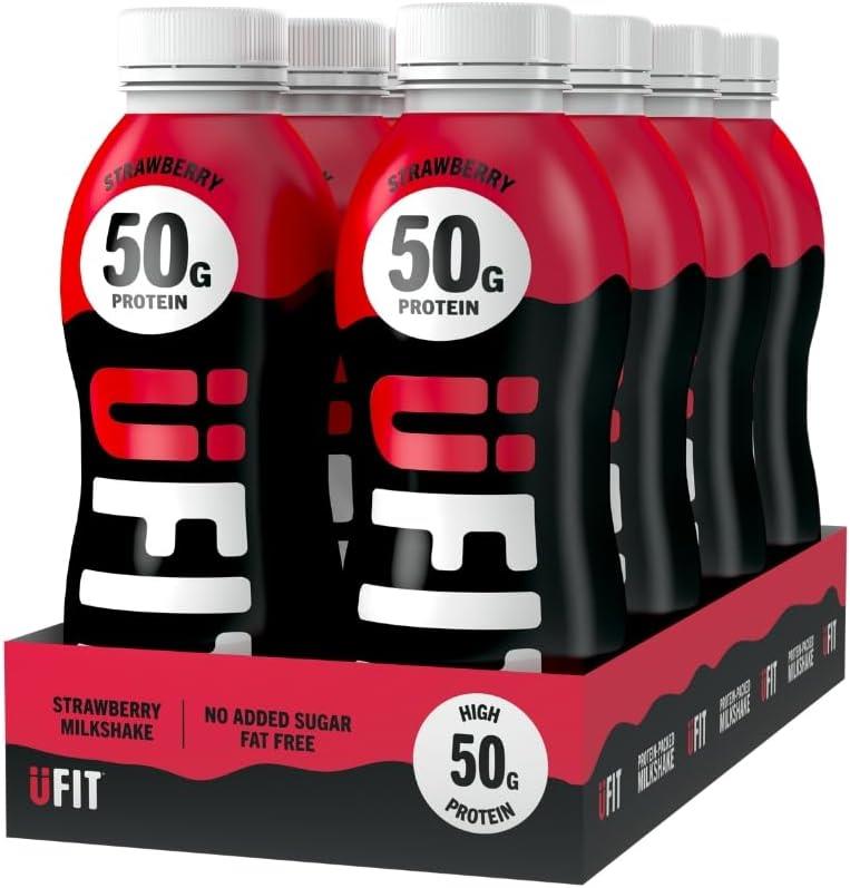 UFIT PRO Strawberry 50g Protien Shake 500ml Pack