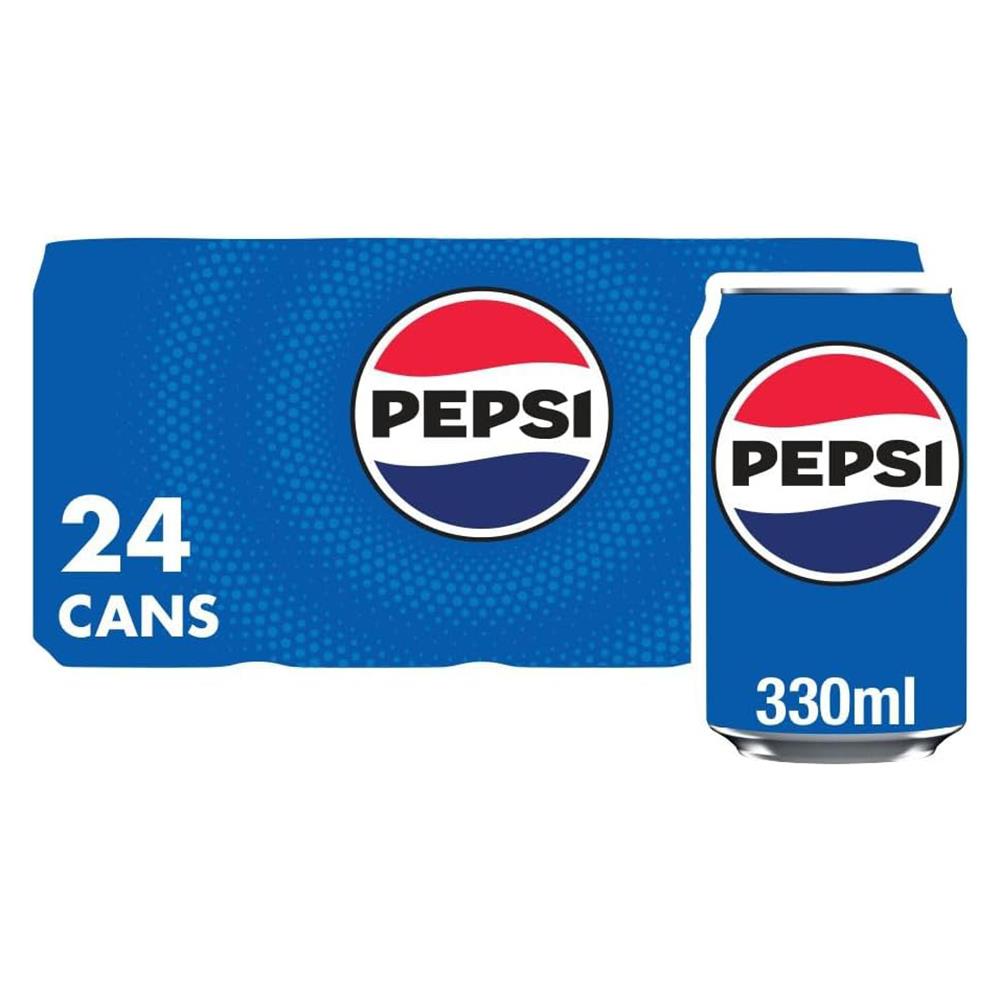 Pepsi Original 24 x 330ml Cans - Refreshing Carbonated Soft Drink