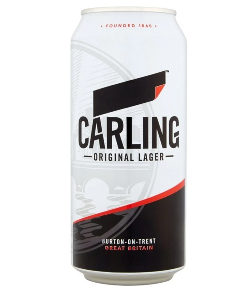Carling Lager 4 Percent Abv Beer 24 x 440ml Cans