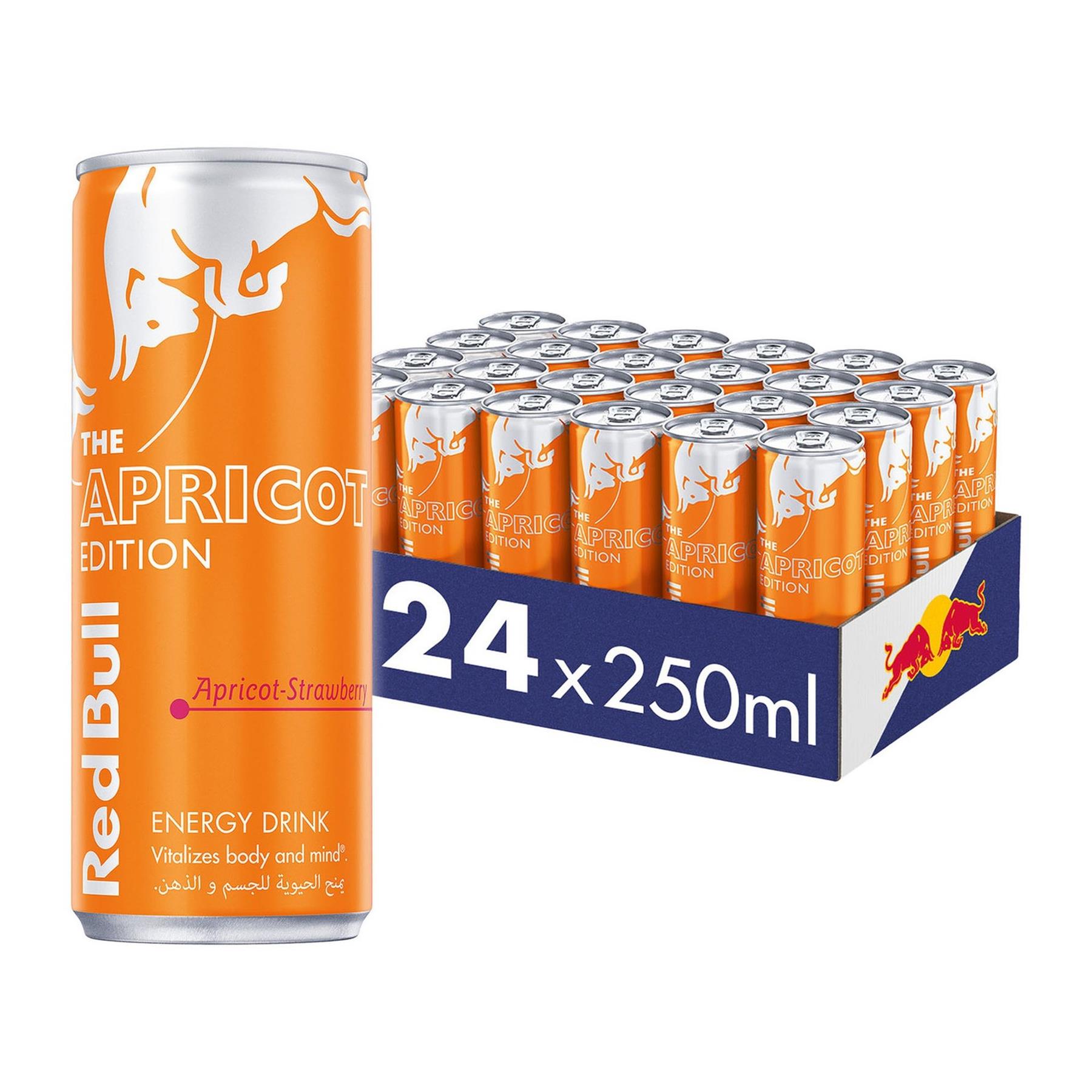 Red Bull Apricot Strawberry Energy Drink 250ml Can
