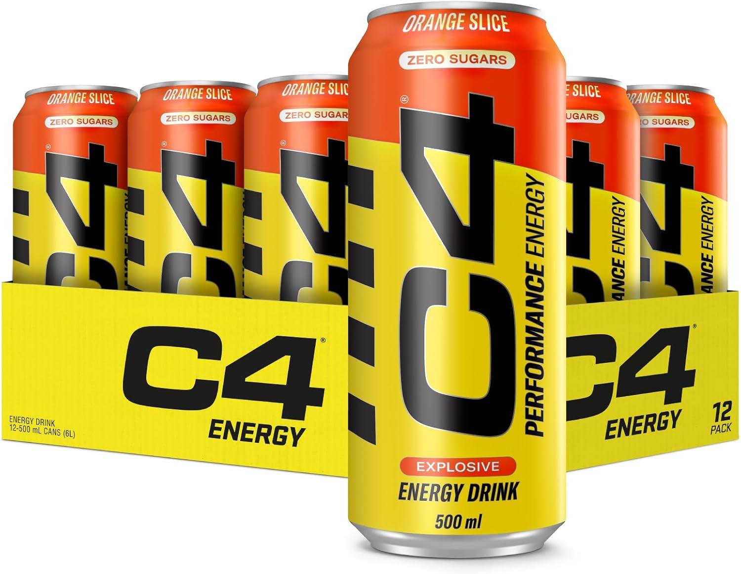 C4 Energy Drink Orange Slice 12x500ml