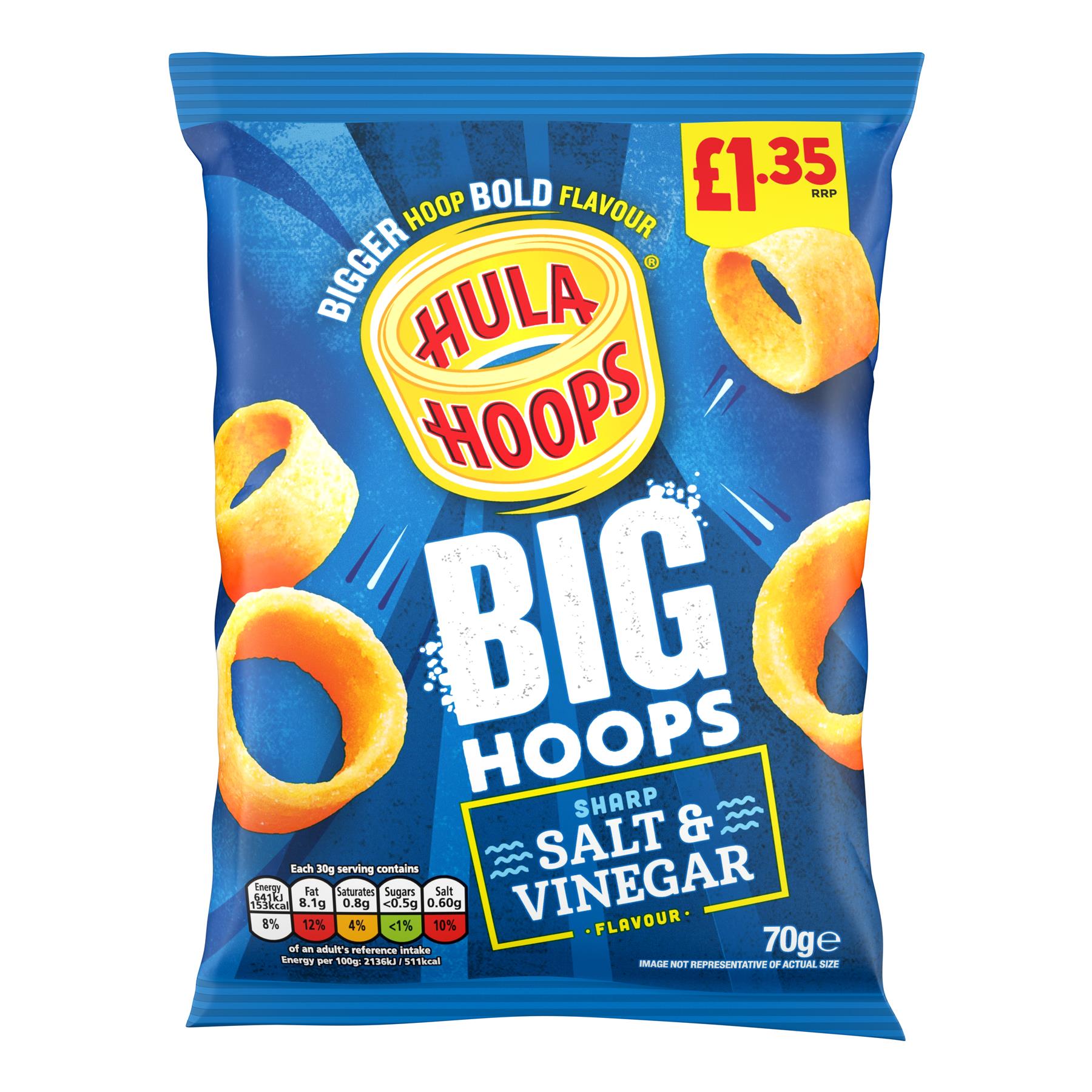 Hula Hoops Big SALT VINEGAR 20 x 70g PMP