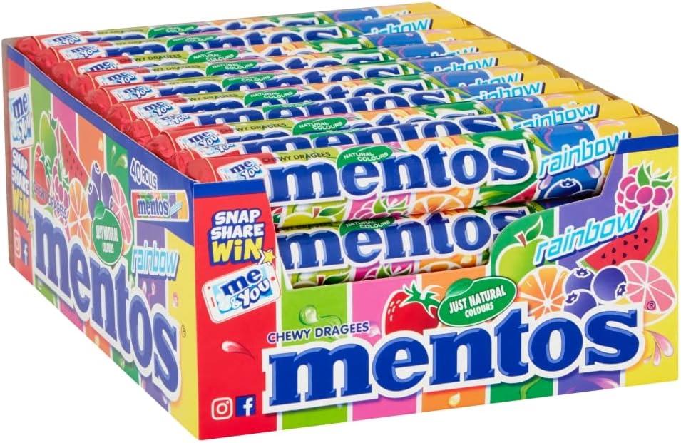 Mentos chewy rainbow 40 x 38g