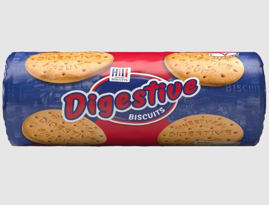 Hill Digestives Biscuits 24 x 300g Packs Priced Golden Wholemeal Crunchy Snack Biscuits For Sharing