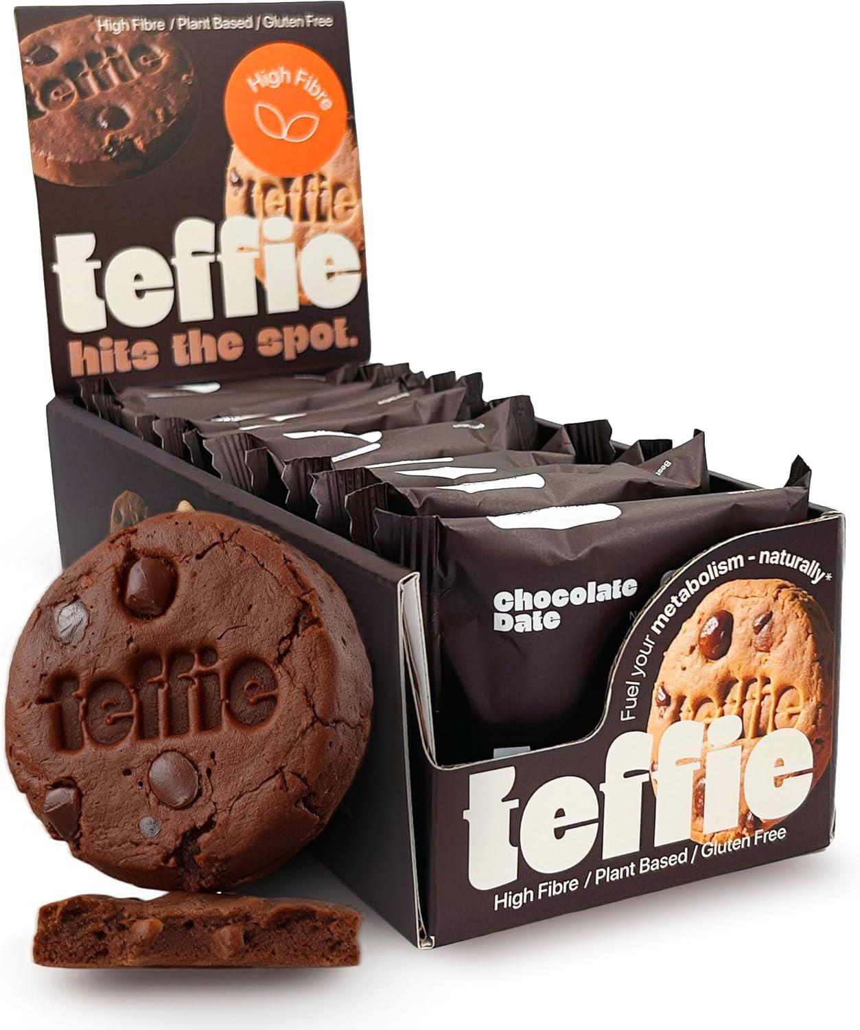 Teffie Chocolate Date Bar 12 x 37g Packs