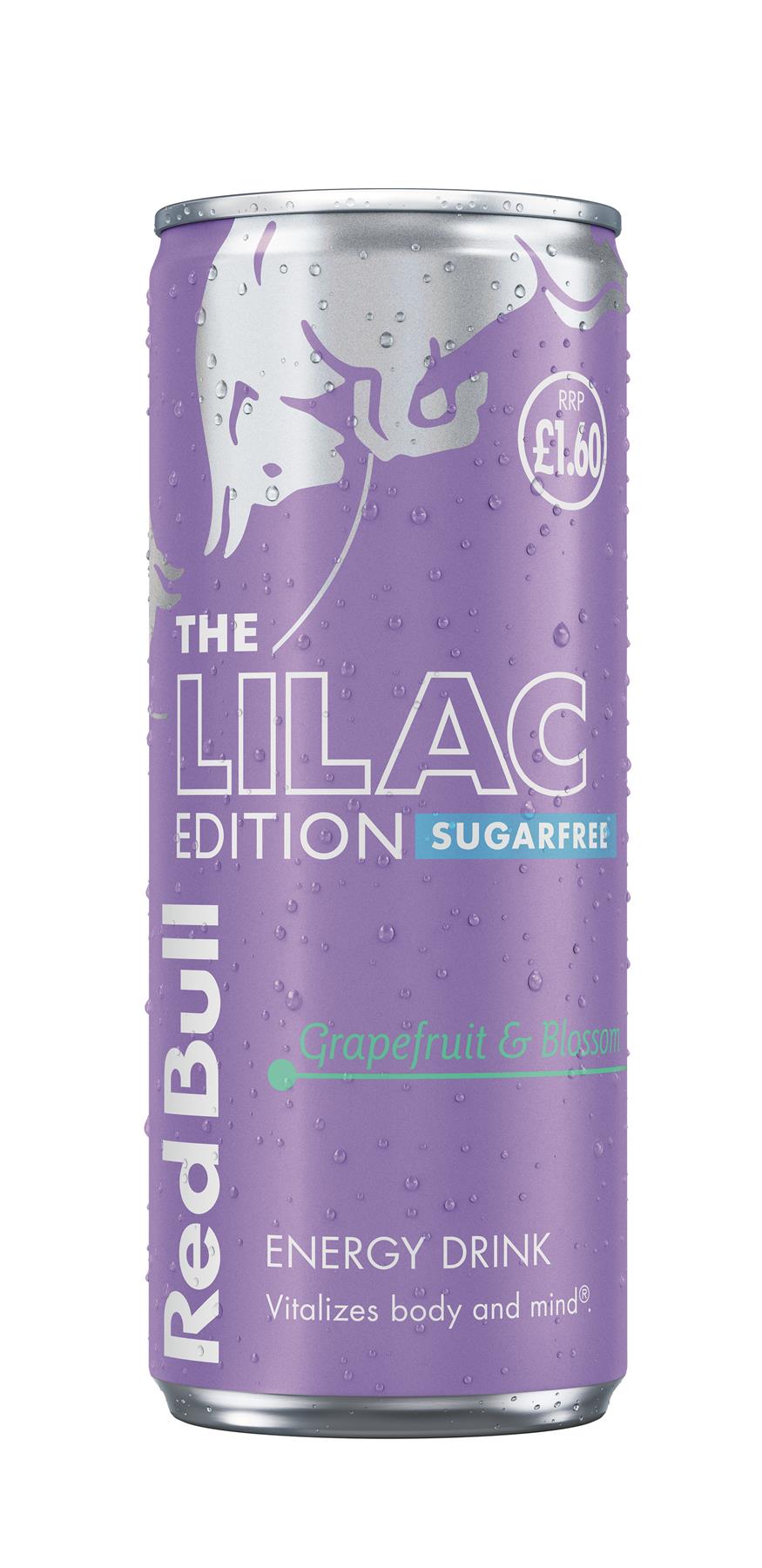 Red Bull Sugar Free Lilac 12 x 250ml PMP Cans | Grapefruit Blossom Flavour | Energy Drink Zero Sugar