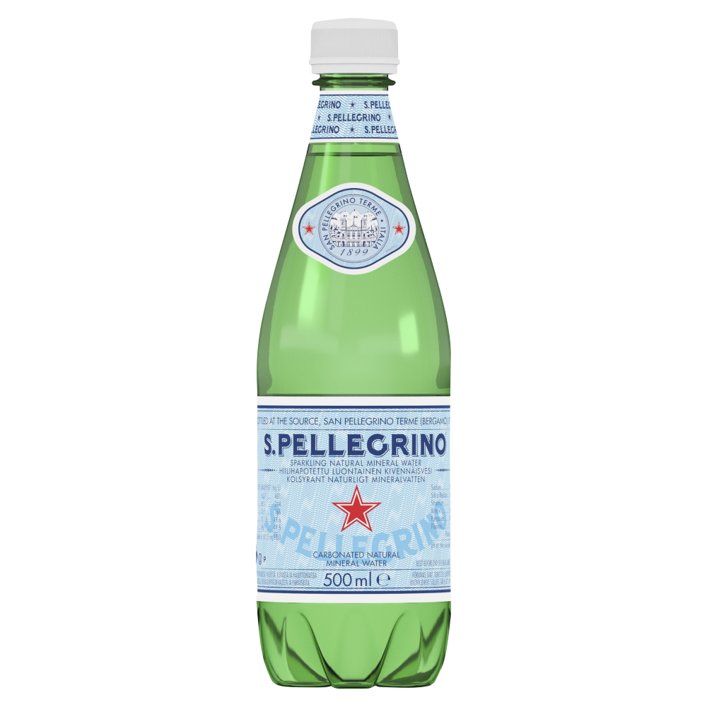 San Pellegrino Sparkling Mineral Water 12 x 500ml Bottles