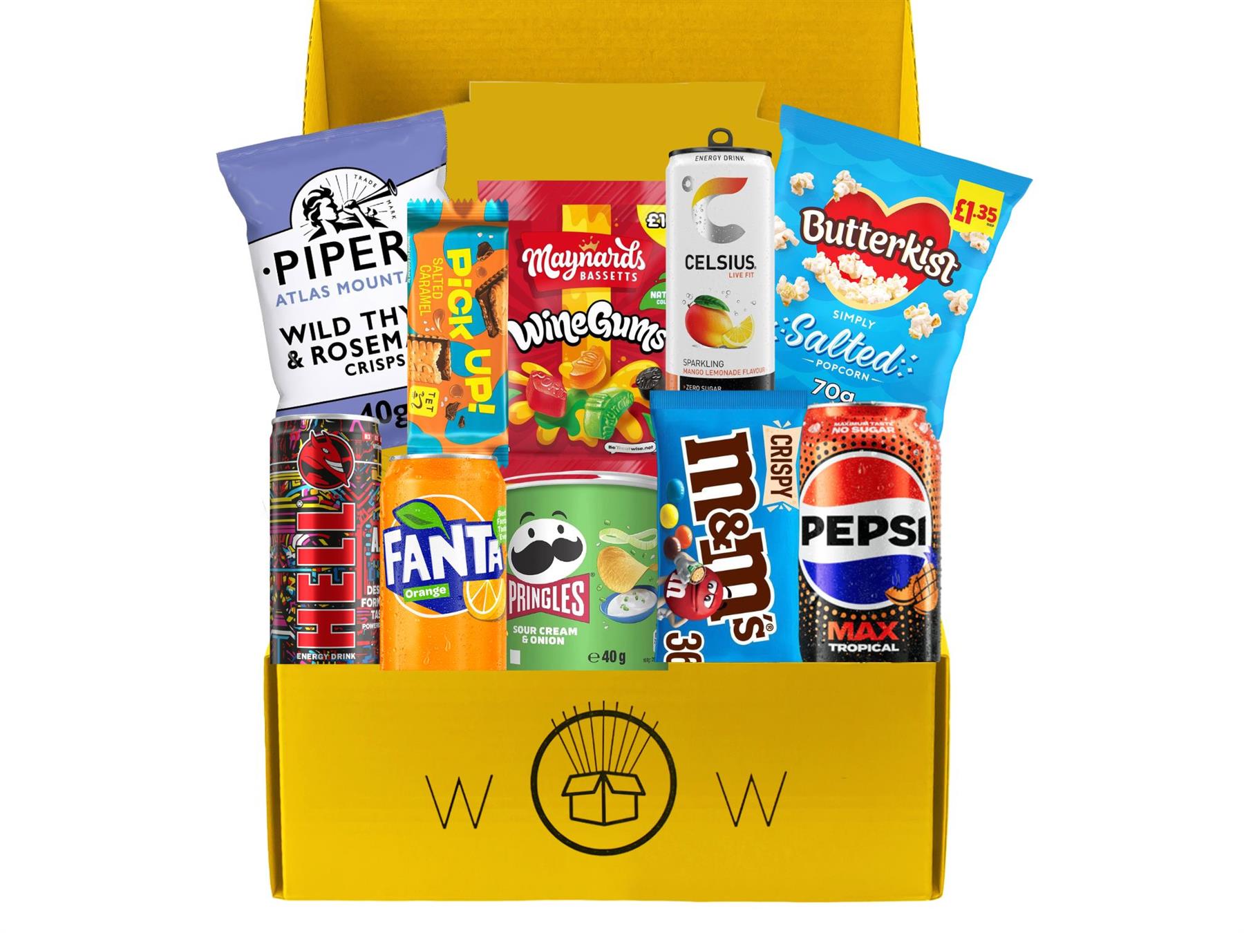 WowBoxMe World Cup Snack Drink Box 10 Products Football World Cup Sharing