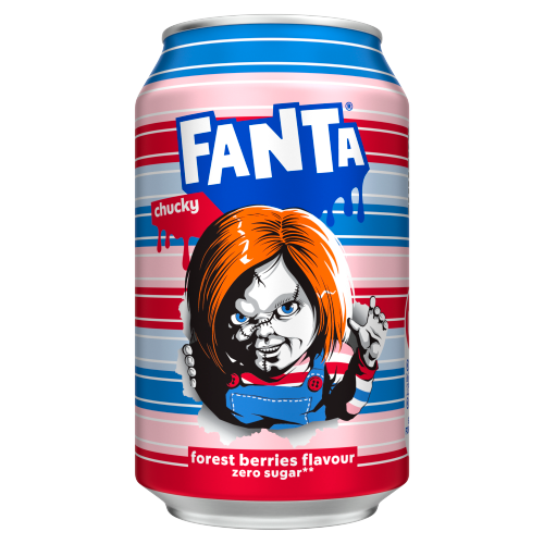Fanta Forest Berries Zero Sugar 24 X 330ml Cans Limited Edition Halloween Fruity Berry Soft Drink