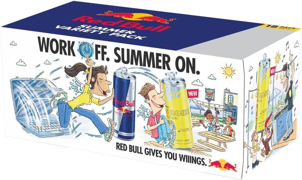 Red Bull Energy Drink Summer Variety Pack 18 x 250ml Cans