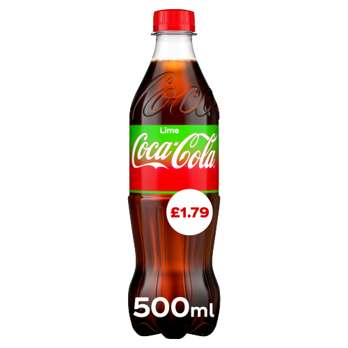 Coca Cola Coke Lime 12 X 500ml Bottles Refreshing Flavoured Soft Drink Multipack