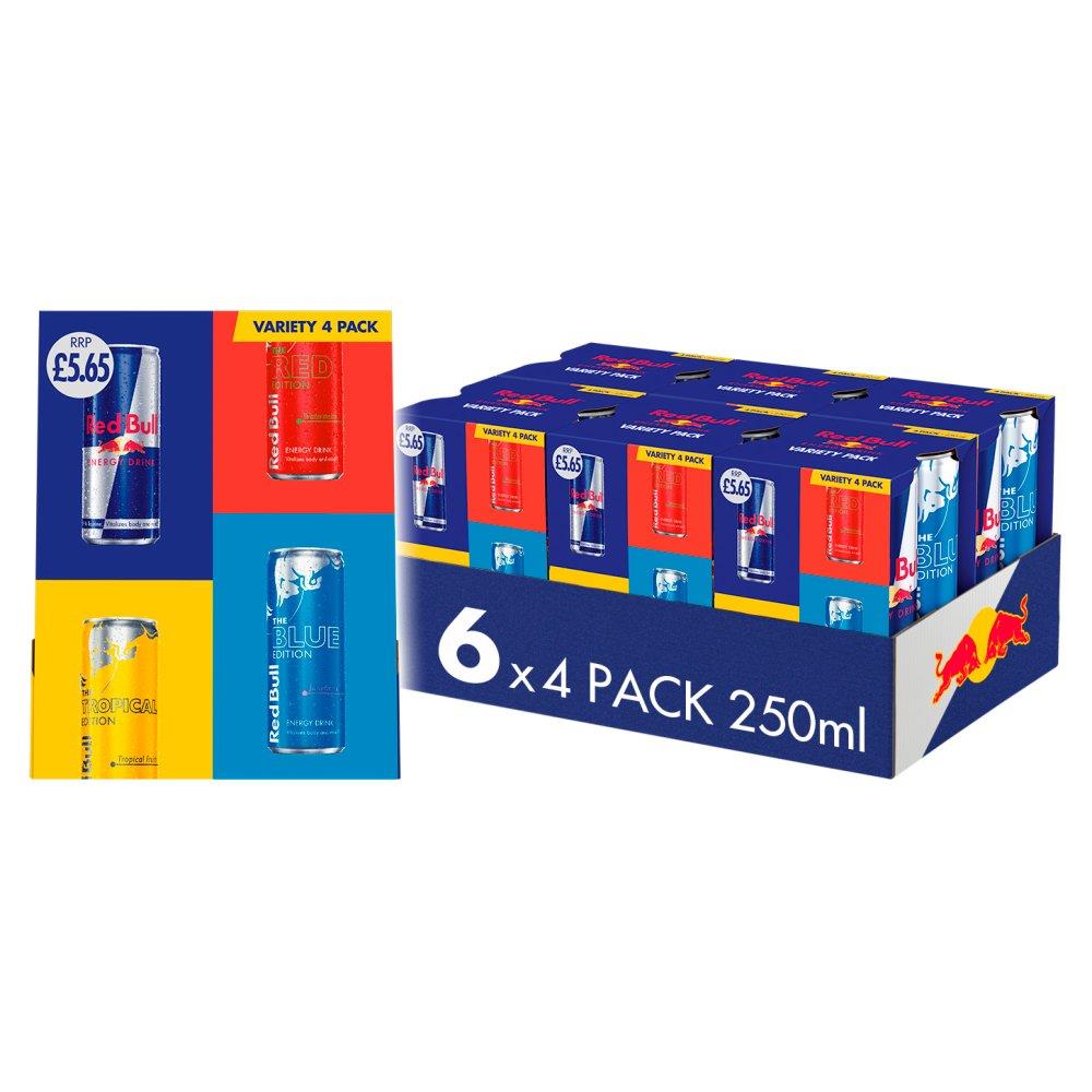 Red Bull 4 Variety Edition 12 x 250ml PMP Cans