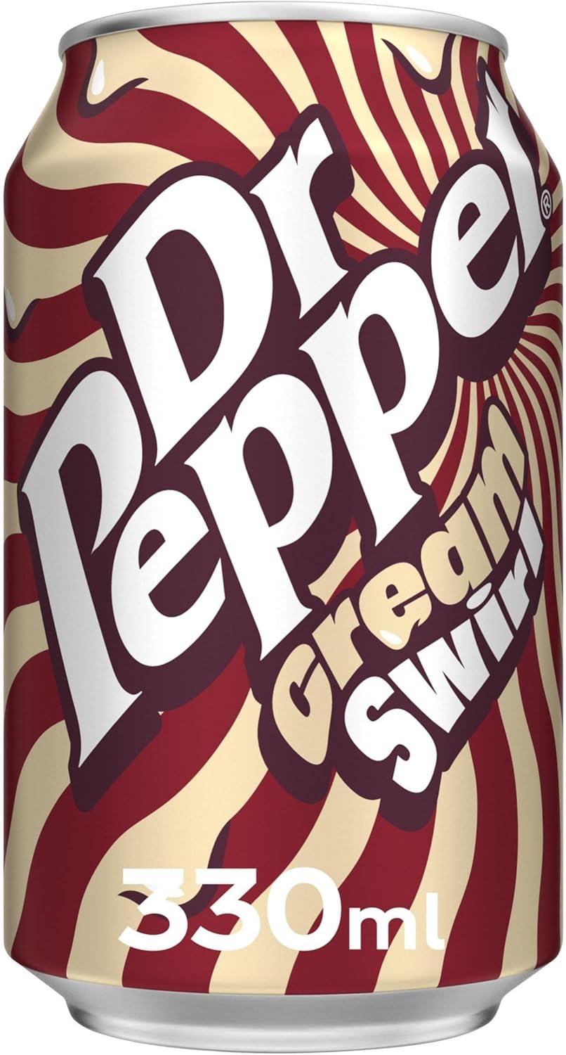 Dr Pepper Cream Swirl 24 x 330ml Cans