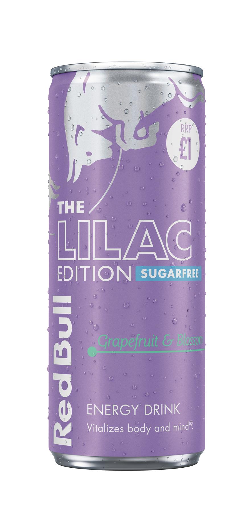 Red Bull Sugar Free Lilac 12 x 250ml PMP Cans | Grapefruit Blossom Flavour | Energy Drink Zero Sugar