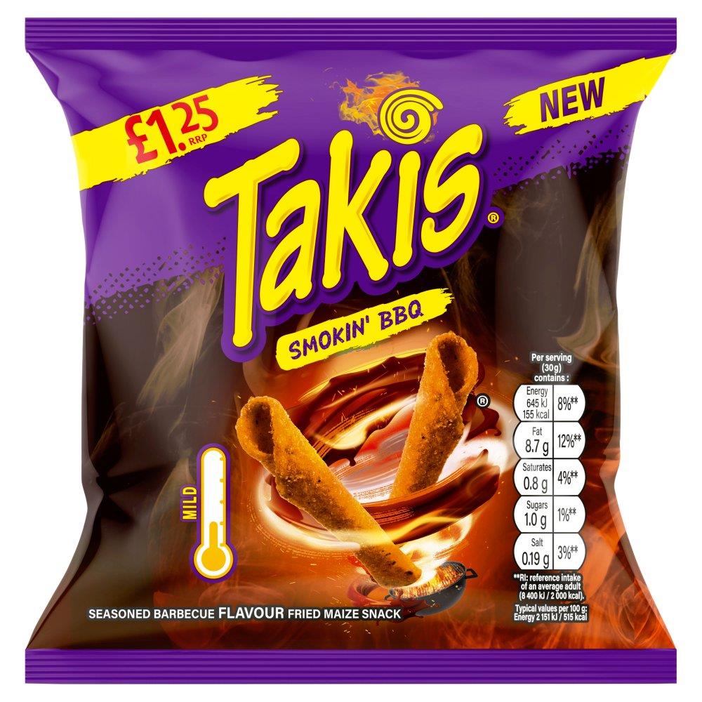 Takis Smokin BBQ Chips 21 x 55g PMP Bags