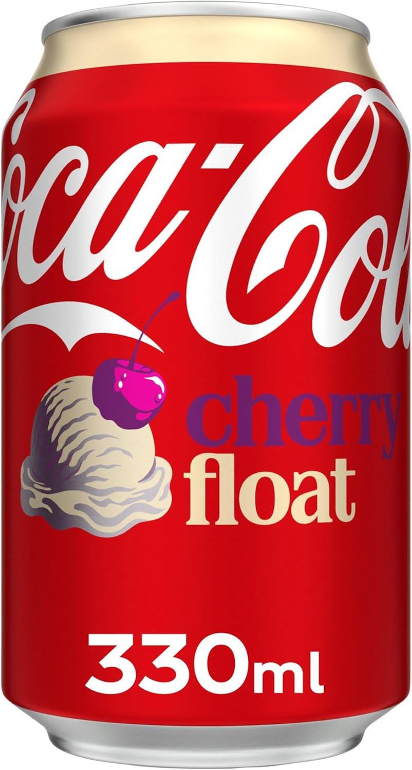 Coca Cola Cherry Float 24 x 330ml Cans - Ideal for Sharing, Parties