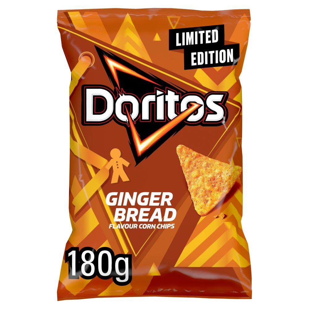 Doritos Gingerbread Crisps 12 X 180g Packs Limited Edition Snack UK