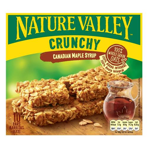 Nature Valley Canadian Maple Syrup Bars 5 X 5 Pack 210g