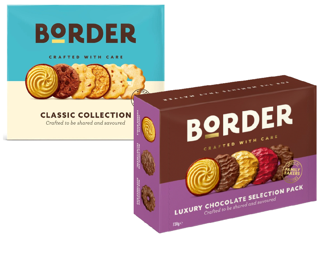Border LUXURY Chocolate Selection 1 x 730g & Border CLASSIC Collection 400g Biscuits Packs Border LUXURY Chocolate Selection 1 x 730g & Border CLASSIC Collection 400g Biscuits Packs