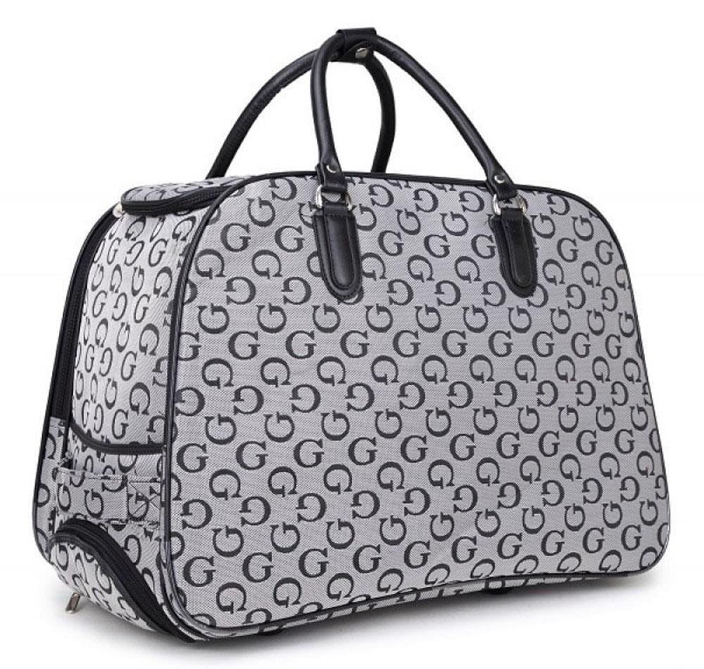 New Men’s Women’s Fashion Print Large Small Wheeled Suitcase Holdall Bag - Picture 8 of 15