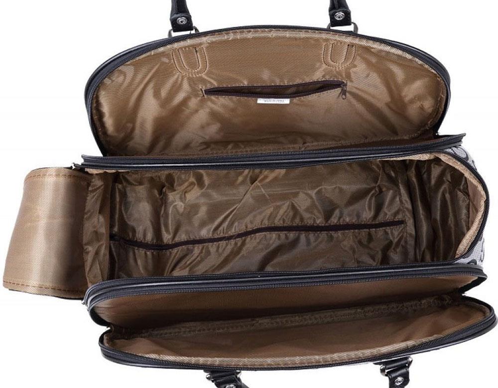 New Men’s Women’s Fashion Print Large Small Wheeled Suitcase Holdall Bag - Picture 15 of 15