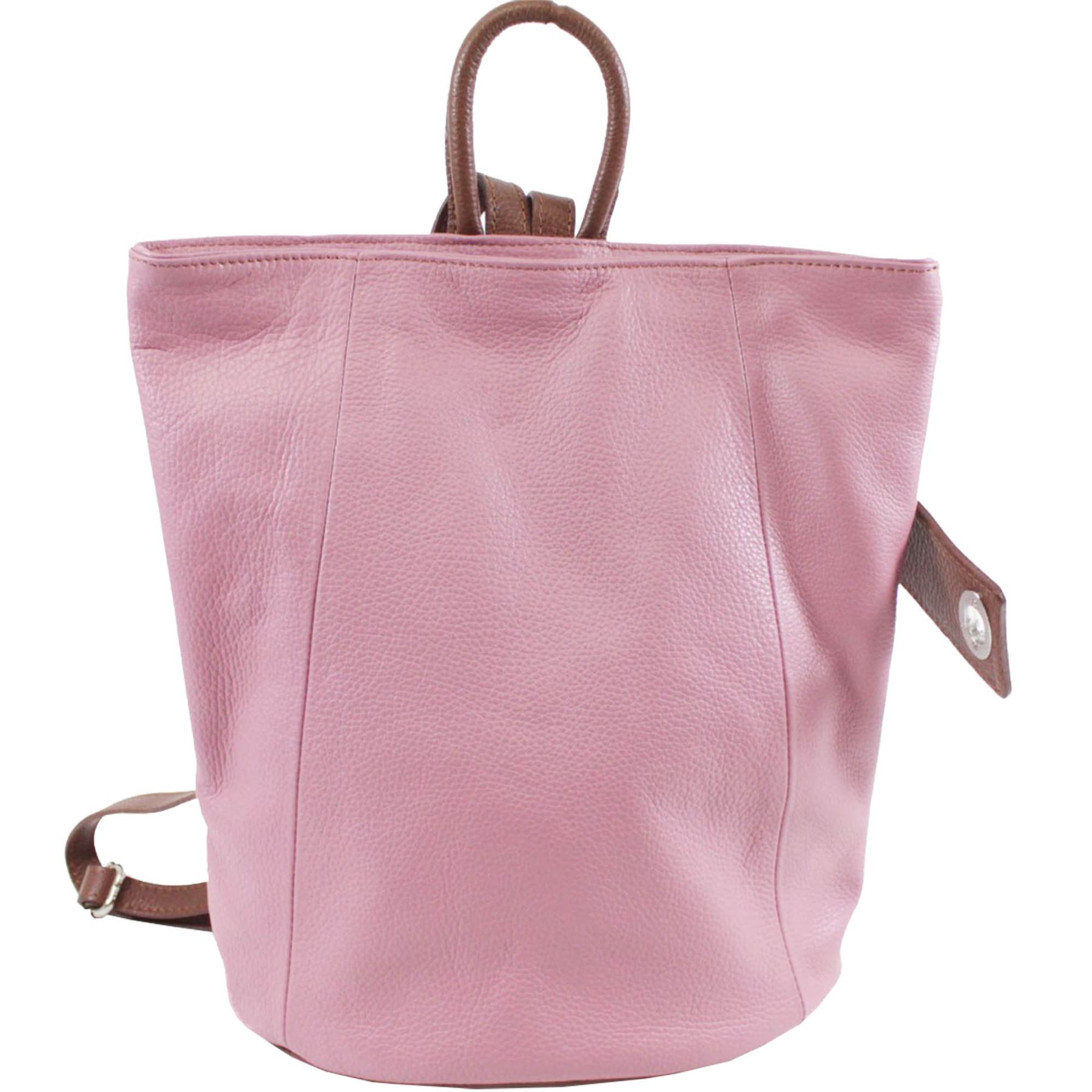 New Unique Design Soft Real Leather Vera Pelle Stamp Ladies Rucksack