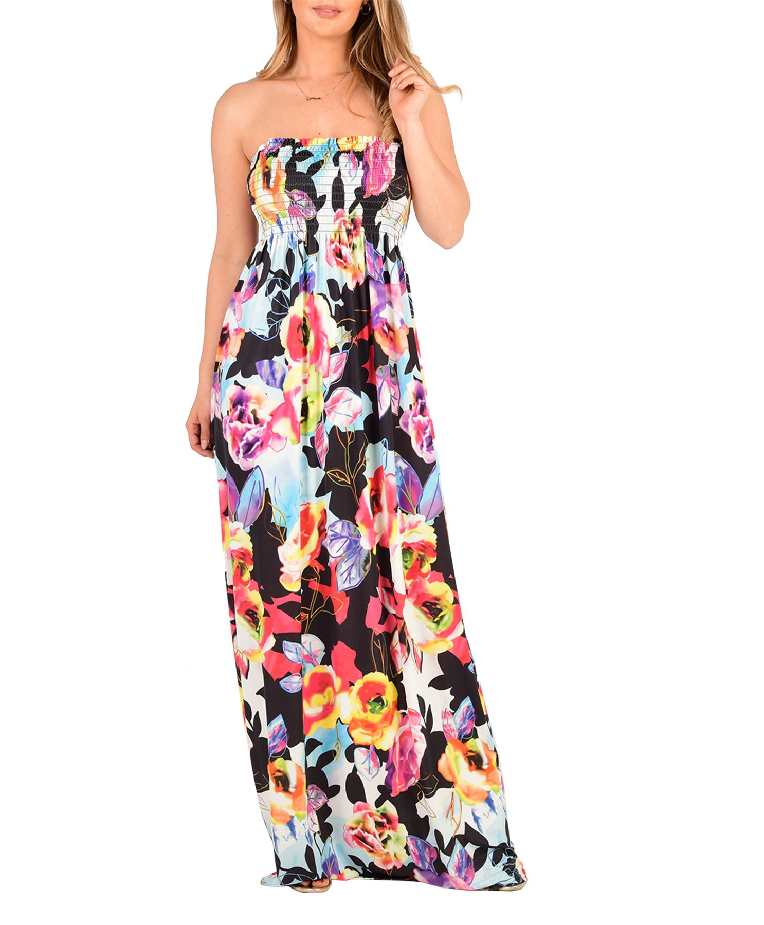 boob tube maxi dress