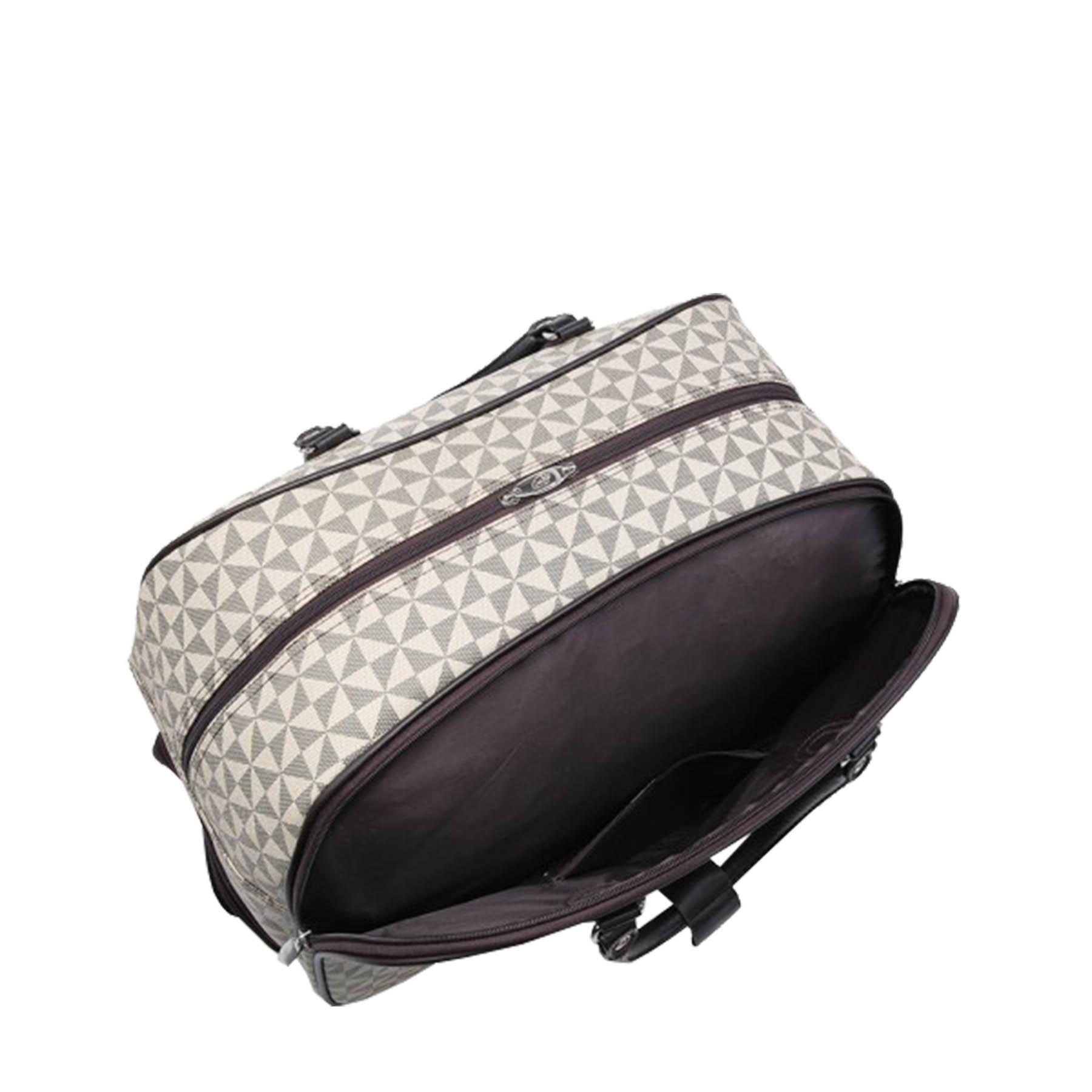 Nouveau Femme en Cuir Synthétique à Motifs Mock Croc Travel Luggage Holdall