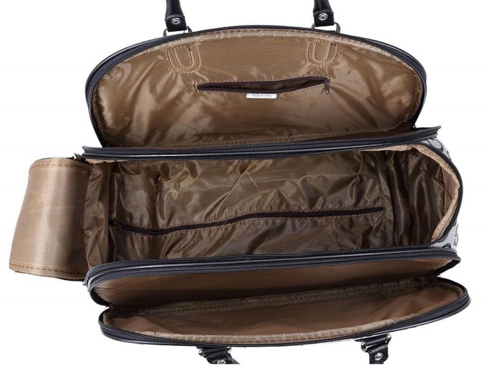 New Men’s Women’s Fashion Print Large Small Wheeled Suitcase Holdall Bag - Picture 10 of 15