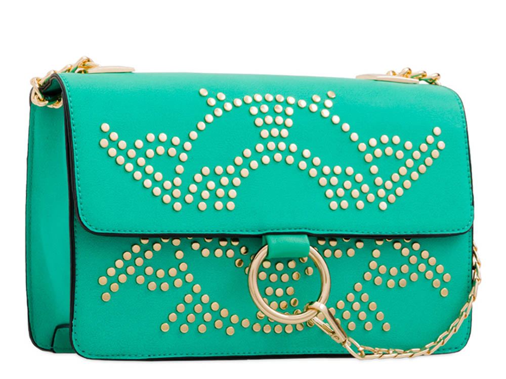 Catenina ecopelle verde in esaurito grigio New rosa tracolla donna nudo decorativo Anello esaurito marrone rosso a Adorable Studs da Nero wxw07qIH8