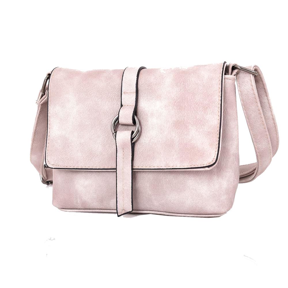 New Ladies Beau Ring Messenger Bag PU Leather Shoulder Strap Fashion