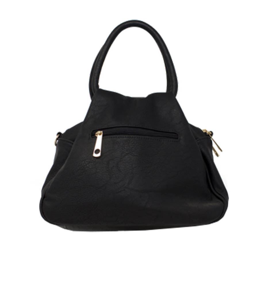 avorio marrone Nero New terra chiaro chiaro Top Borsa Maniglia Ladies Ecopelle Borsa marrone Camellia Flower Decoration 7zHnw7FPq