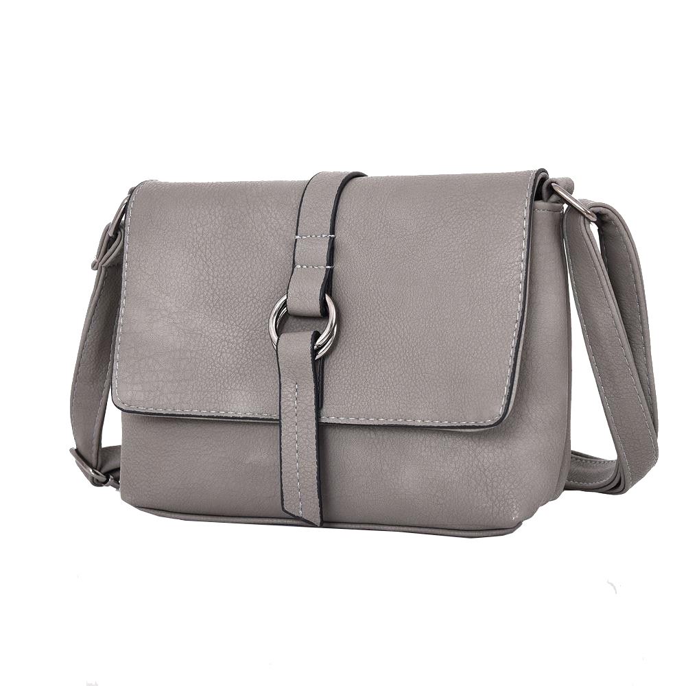 New Ladies Beau Ring Messenger Bag PU Leather Shoulder Strap Fashion