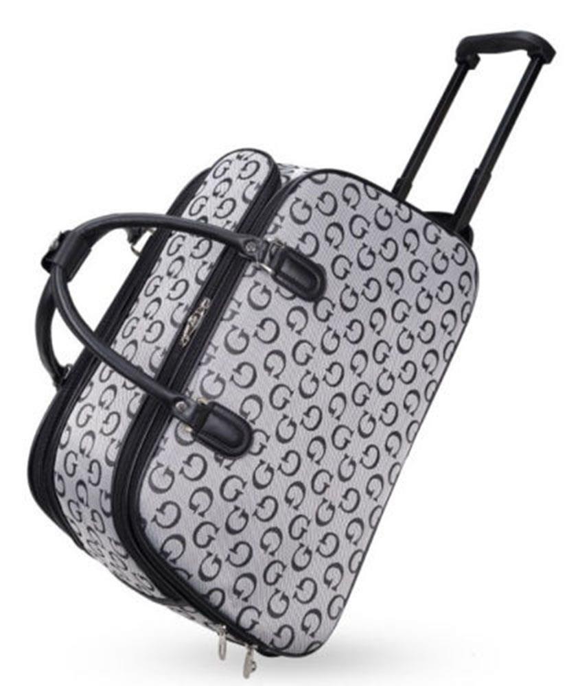 New Men’s Women’s Fashion Print Large Small Wheeled Suitcase Holdall Bag - Picture 12 of 15