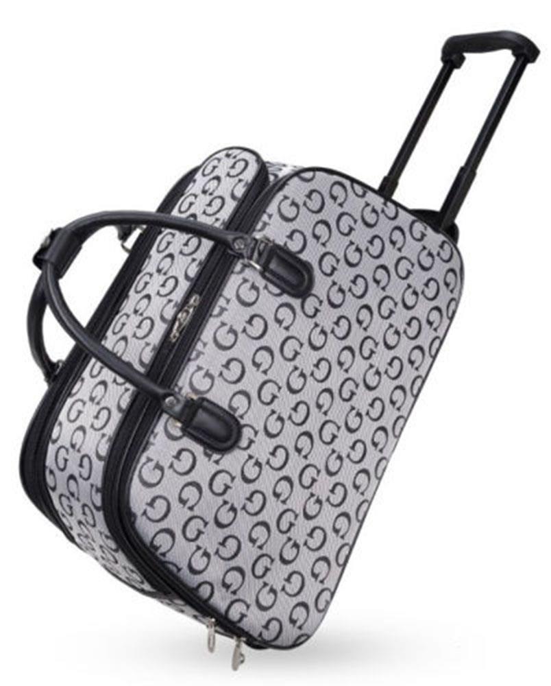 New Men’s Women’s Fashion Print Large Small Wheeled Suitcase Holdall Bag - Picture 7 of 15