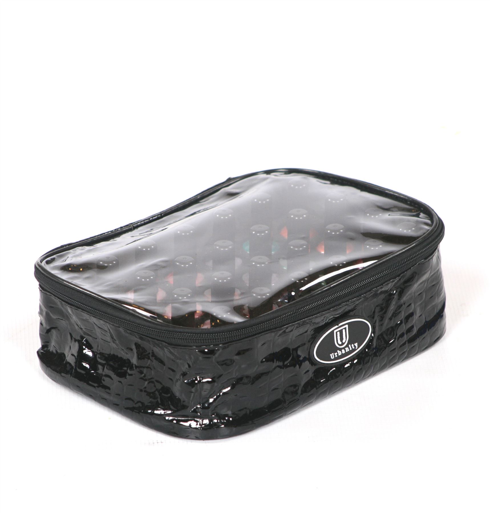 Urbanity Vernis Ongles Souple Beaut/é Maquillage Cosm/étique Sac Rangement /Étui Kit Noir Crocodile