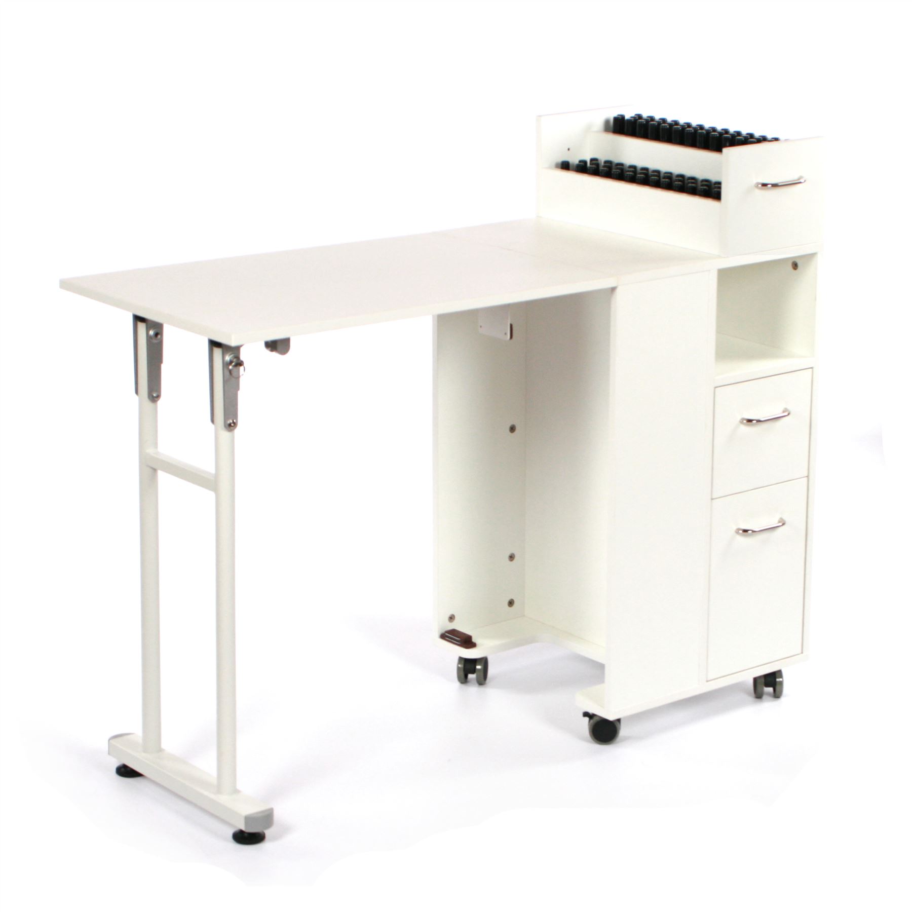 Urbanity Compact Foldable Folding Nail Station Salon Manicure Table