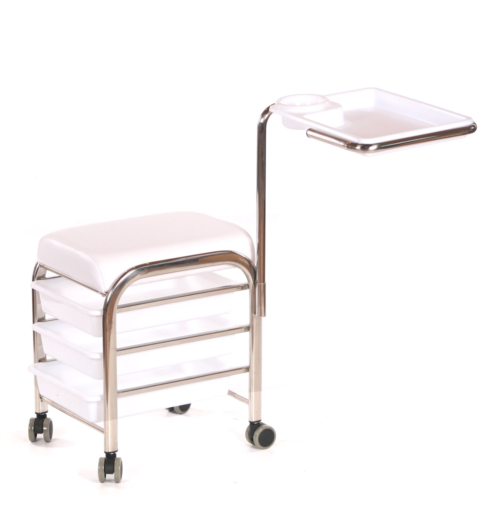 Urbanity manicure nail hair station beauty salon trolley chair stool