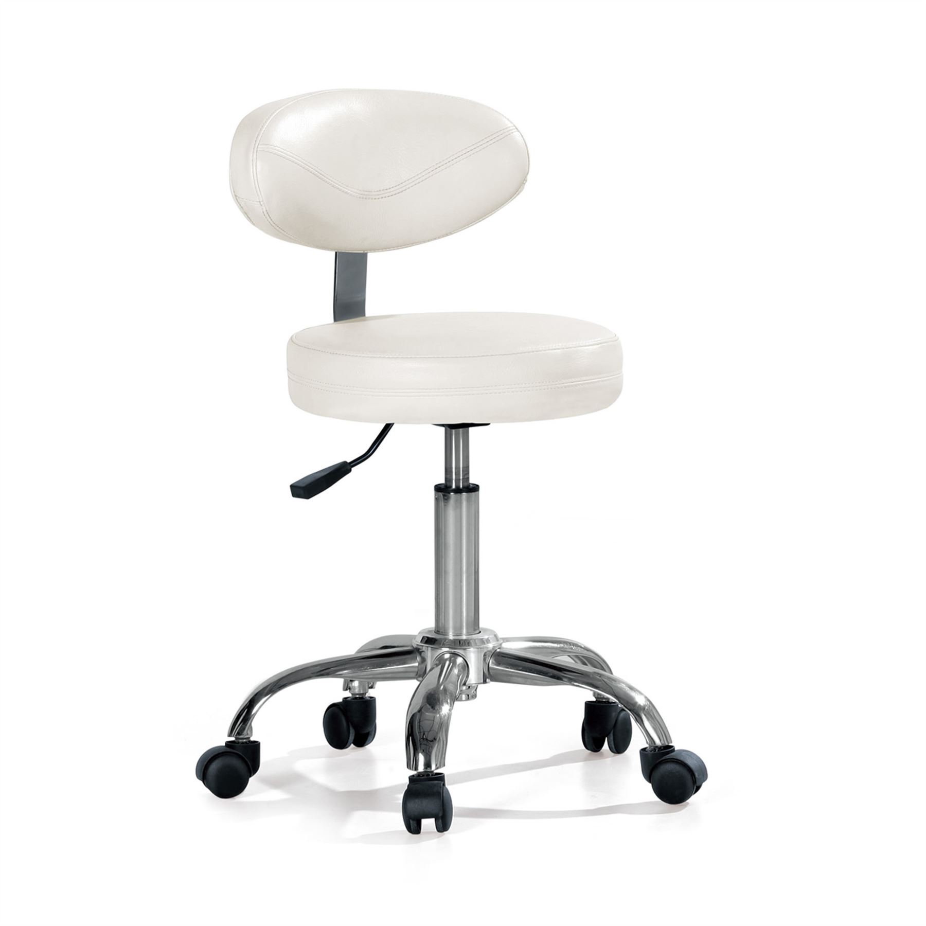Details About Urbanity Hairdressing Beauty Manicure Nail Tech Technician Salon Chair Stool Whi