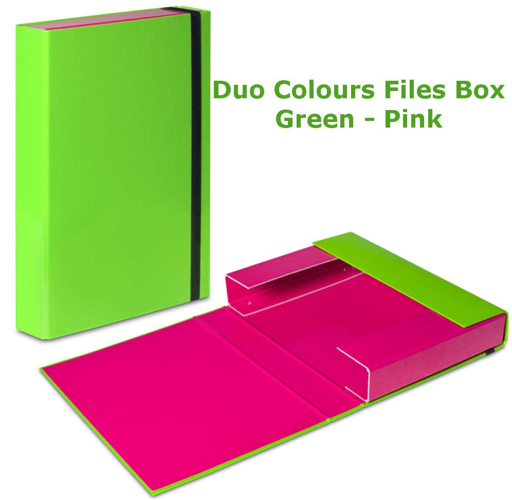 A4 Document Box Folders Elastic Band Storage Files Foolscap Hard