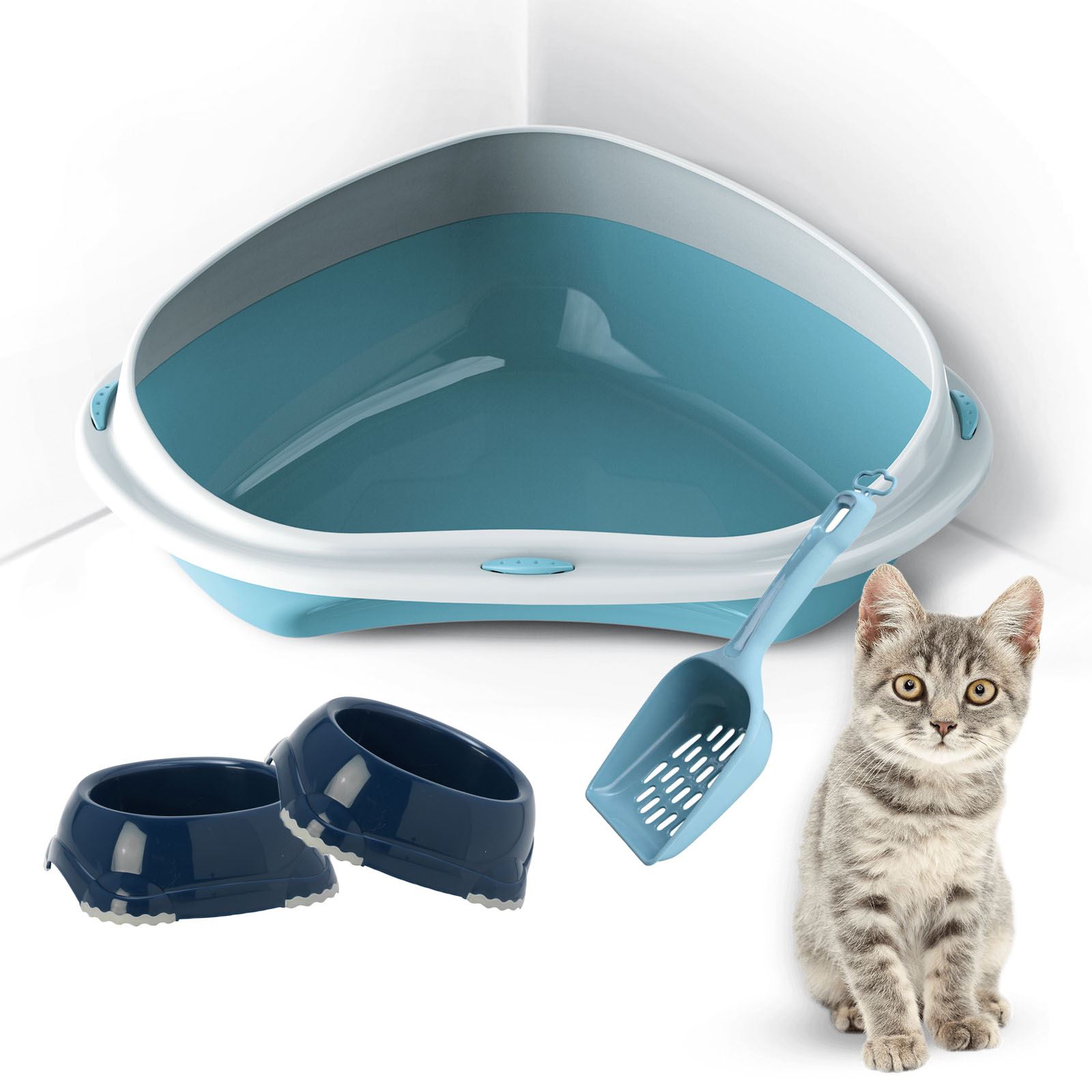 Cat Litter Box With Removable Tray Cat Litter Box With Removable Tray