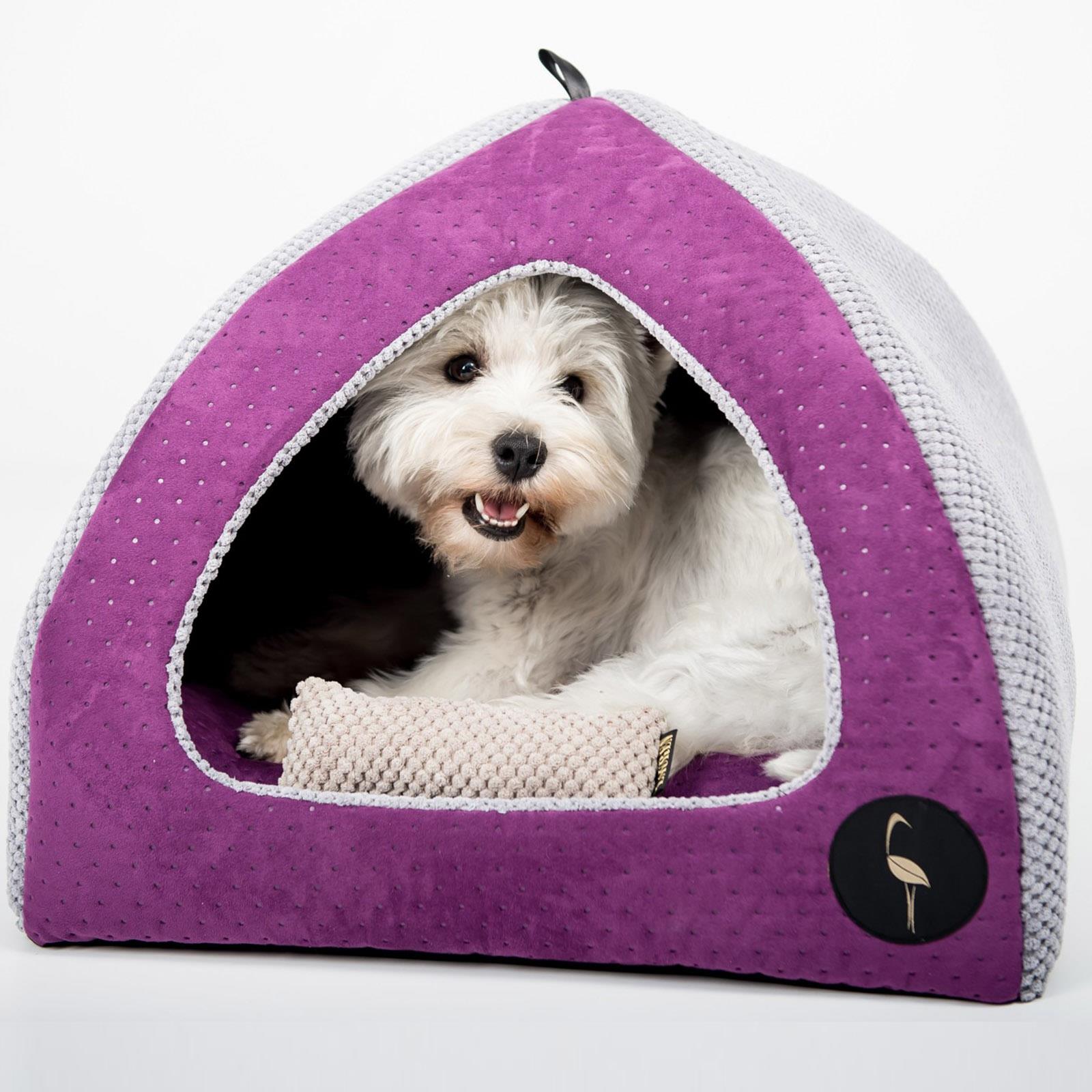 DOG BED IGLOO House Cat Pyramid Puppy Sofa Cave Home Kitten Handmade